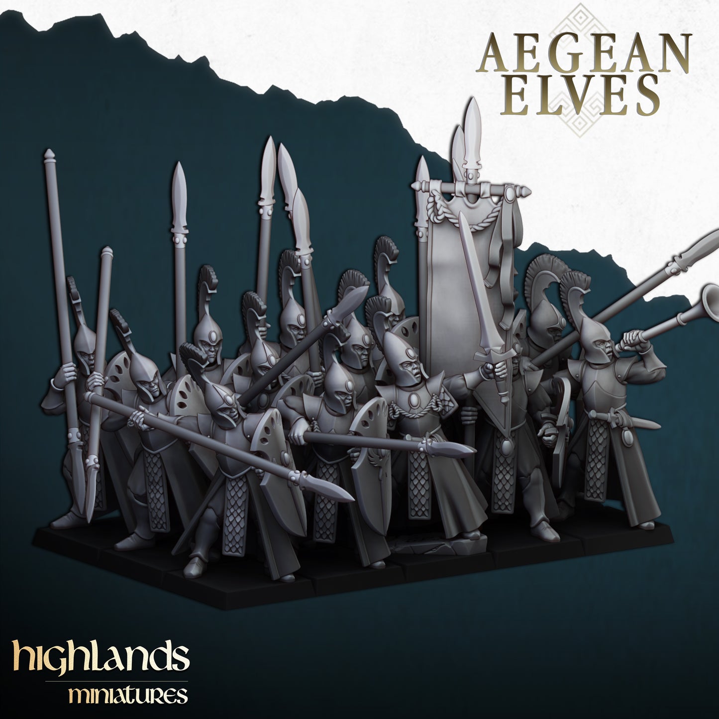 Elves Spearmen - Aegean Elves