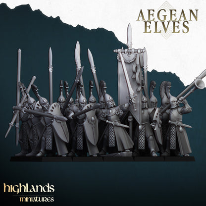 Elves Spearmen - Aegean Elves