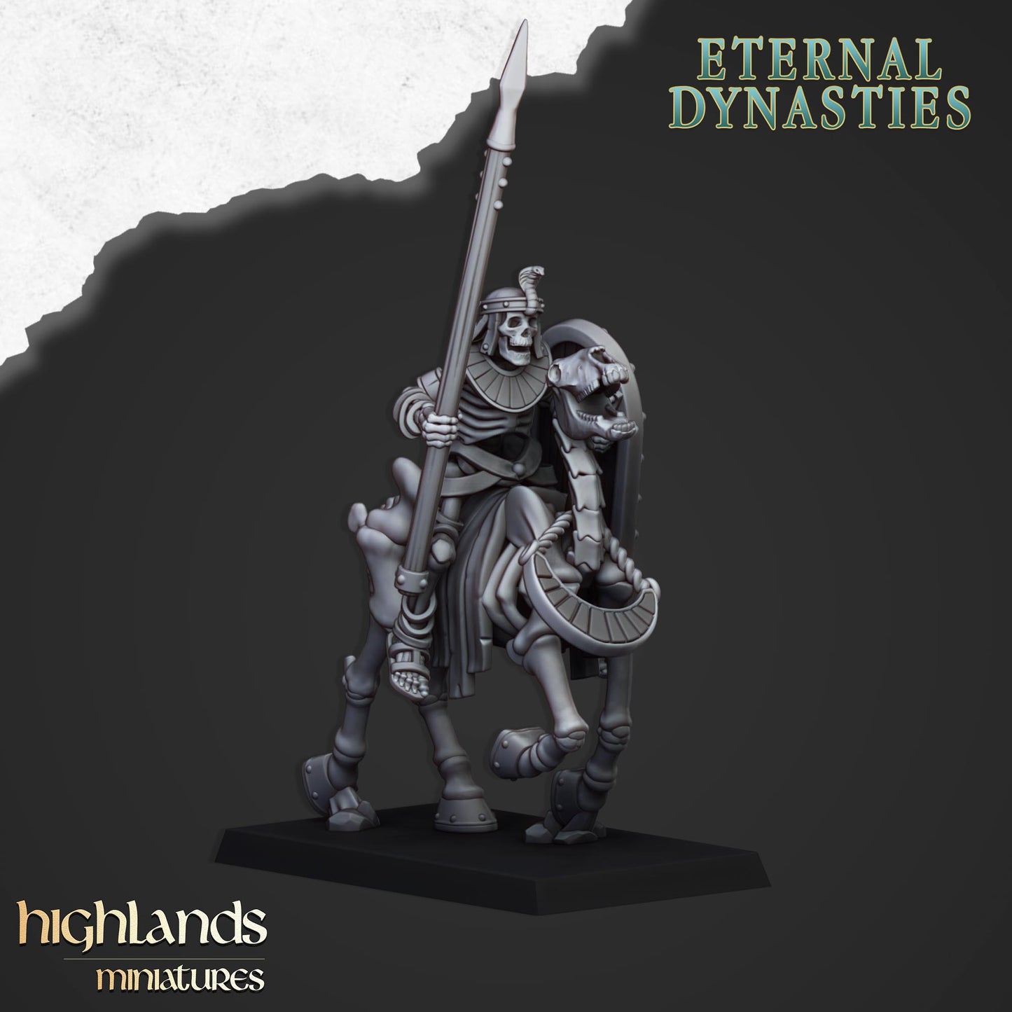 Ancient Skeletal Cavalry with Spears - Eternal Dynasties