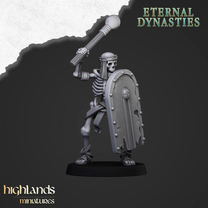 Ancient Skeletons with one-handed weapon and shield - Eternal Dynasties