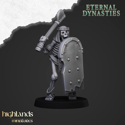 Ancient Skeletons with one-handed weapon and shield - Eternal Dynasties