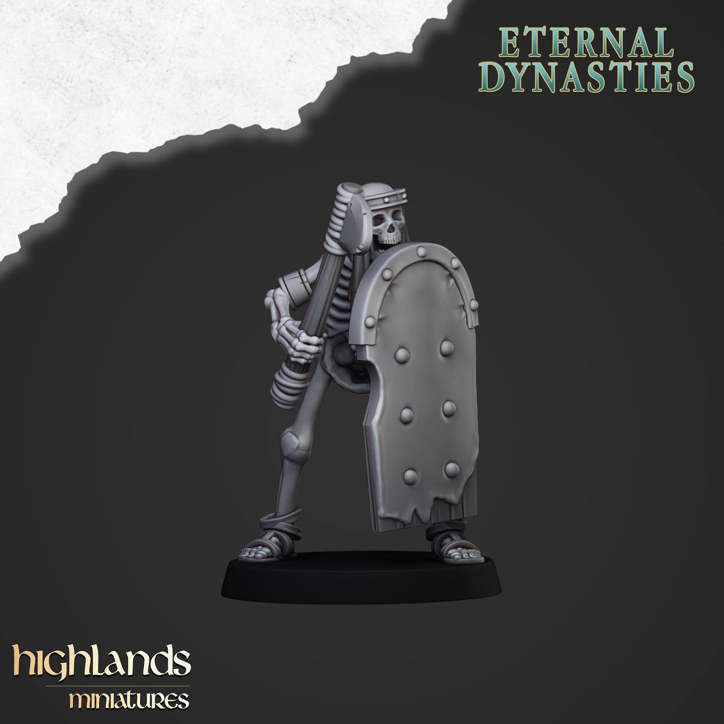 Ancient Skeletons with one-handed weapon and shield - Eternal Dynasties