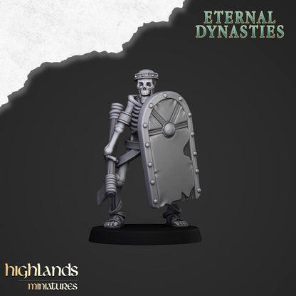 Ancient Skeletons with one-handed weapon and shield - Eternal Dynasties