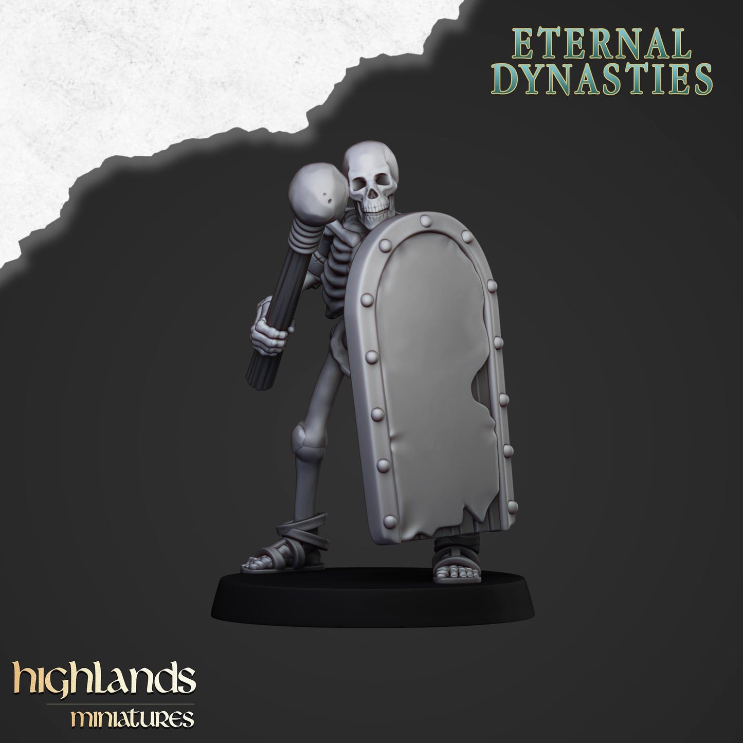 Ancient Skeletons with one-handed weapon and shield - Eternal Dynasties