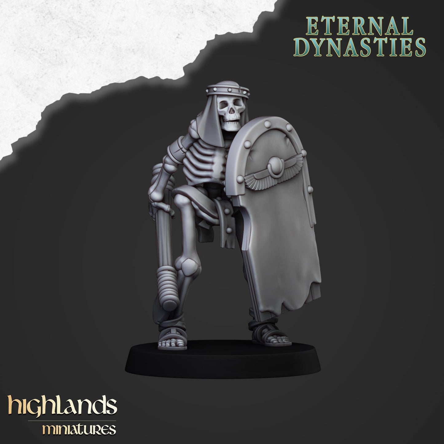 Ancient Skeletons with one-handed weapon and shield - Eternal Dynasties