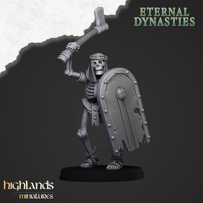 Ancient Skeletons with one-handed weapon and shield - Eternal Dynasties