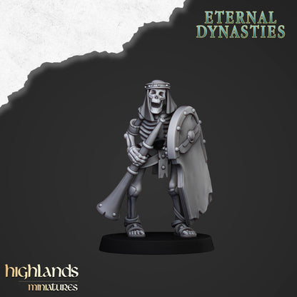 Ancient Skeletons with one-handed weapon and shield - Eternal Dynasties