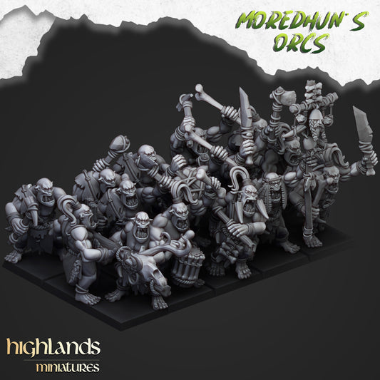 Cave Orcs (spears/bows/two 1h weapons)- Moredhun's Orcs