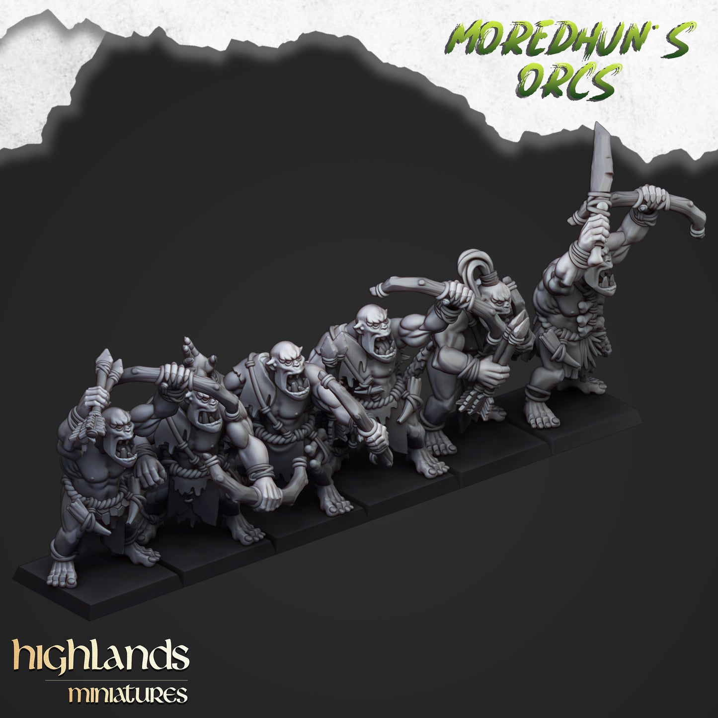 Cave Orcs (spears/bows/two 1h weapons)- Moredhun's Orcs