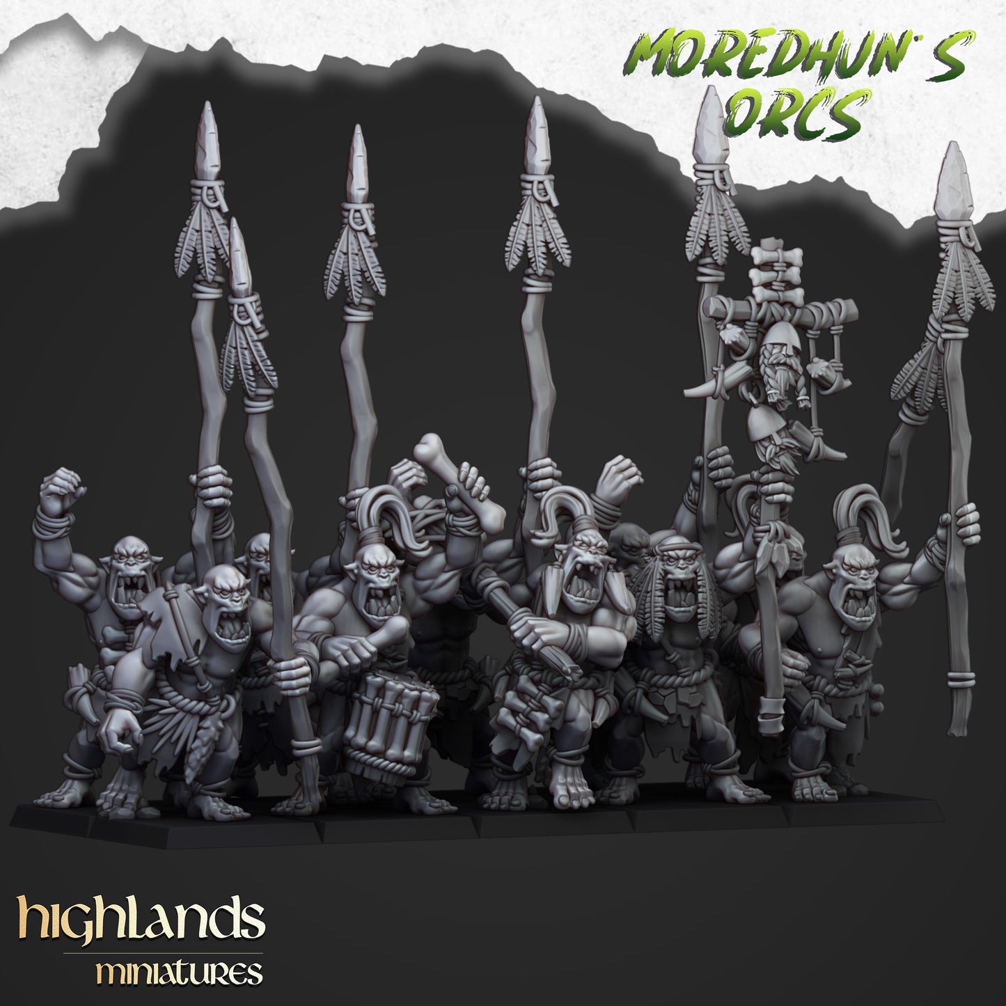 Cave Orcs (spears/bows/two 1h weapons)- Moredhun's Orcs