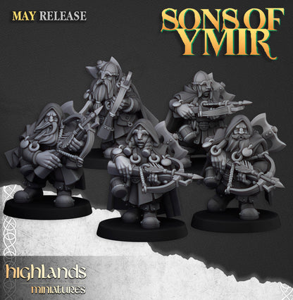 Dwarf Rangers with Crossbows - Sons of Ymir