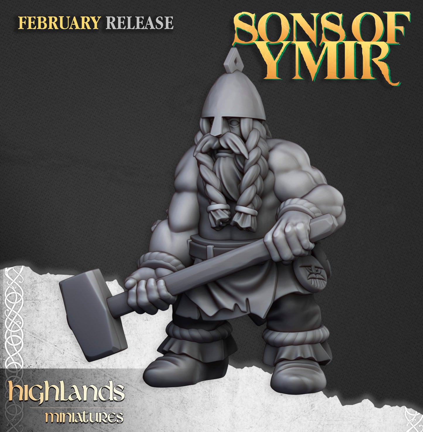 Dwarf Ancient Forge with Great Dwarf Runemaster - Sons of Ymir