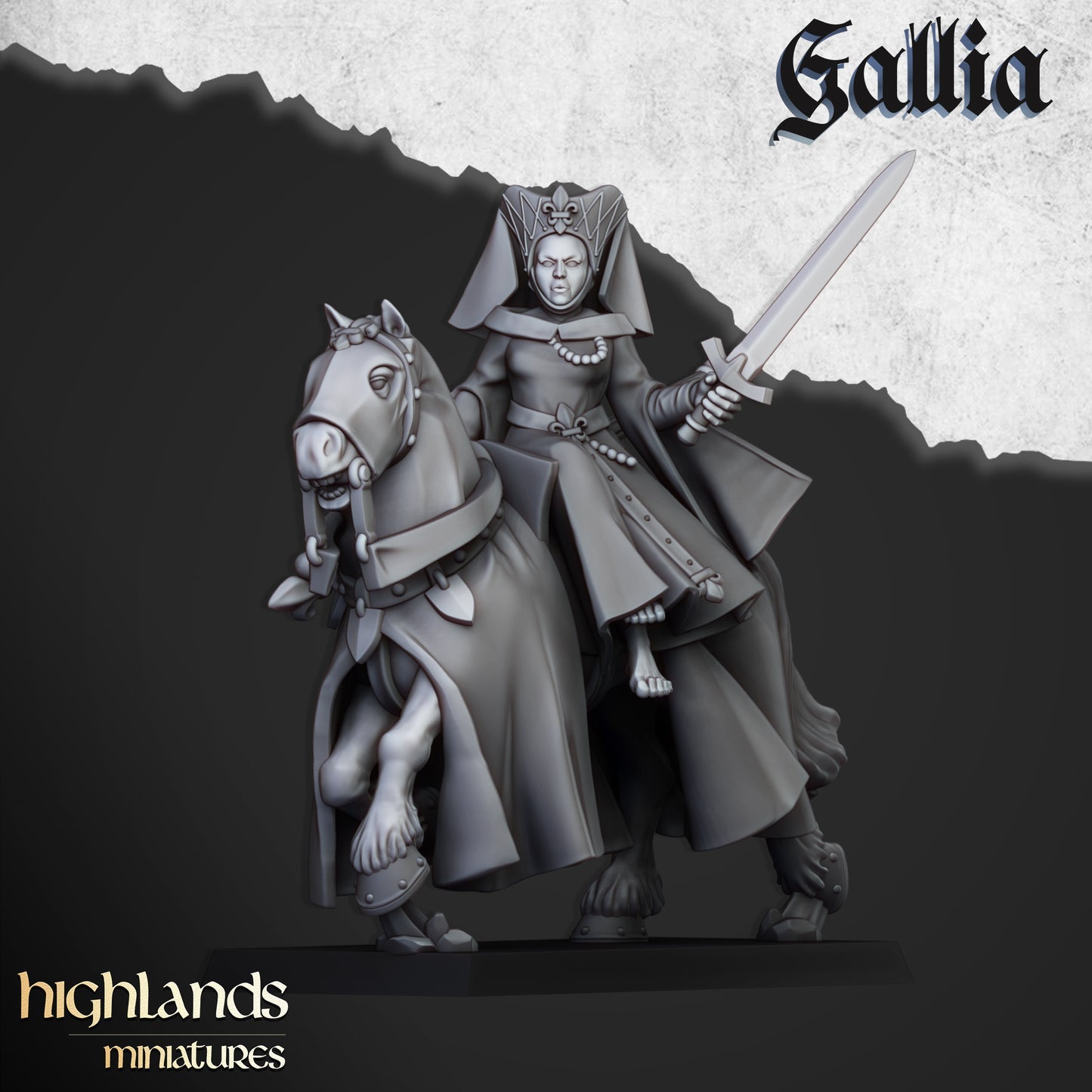 Damsel of Gallia on Horse - Gallia