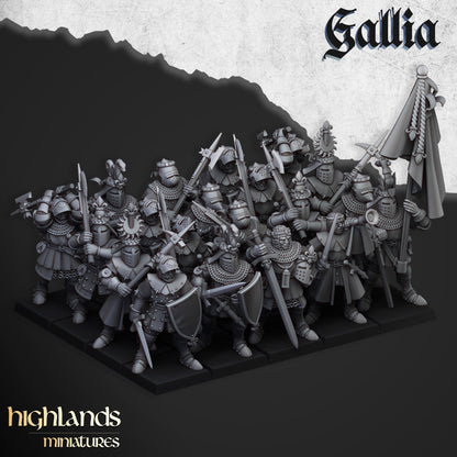 Knights of Gallia on Foot  - Gallia