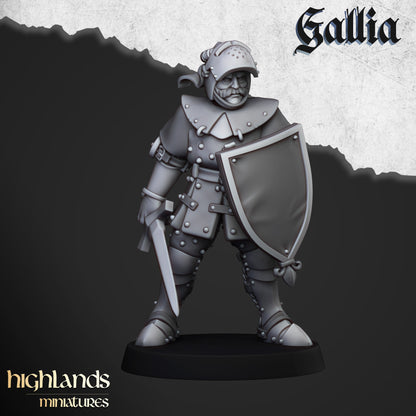 Knights of Gallia on Foot  - Gallia