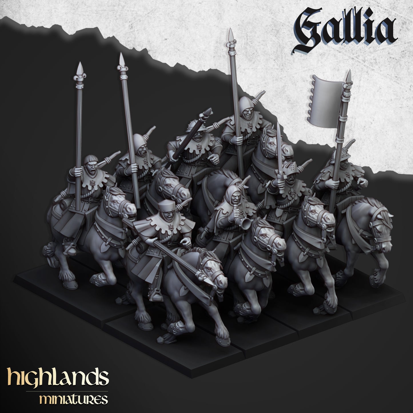 Mounted Men at Arms - Gallia