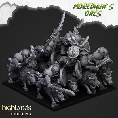 Mounted Orcs with Spears - Moredhun's Orcs