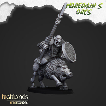 Mounted Orcs with Spears - Moredhun's Orcs