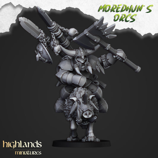 Mounted Orc Chief - Moredhun's Orcs