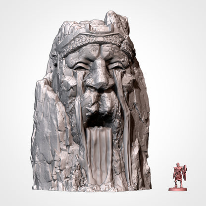 Dwarven King's Face in Mountain - Dwarfen Constructions