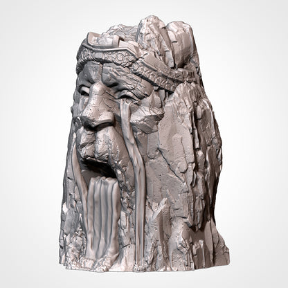 Dwarven King's Face in Mountain - Dwarfen Constructions