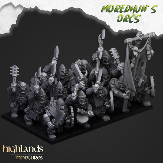 Orc Warriors (1h weapon or spear) - Moredhun's Orcs