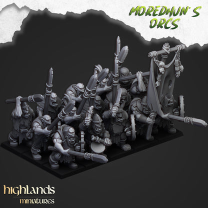 Orc Warriors (1h weapon or spear) - Moredhun's Orcs