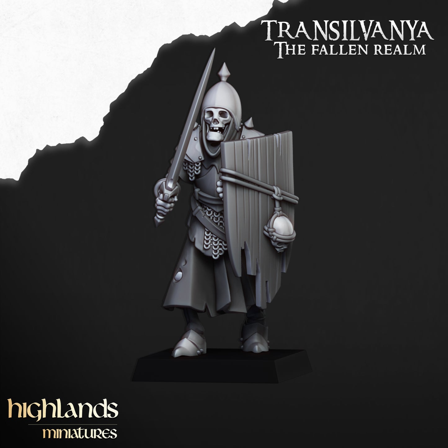 Skeletal Guard with hand weapons and shields - Transilvanya