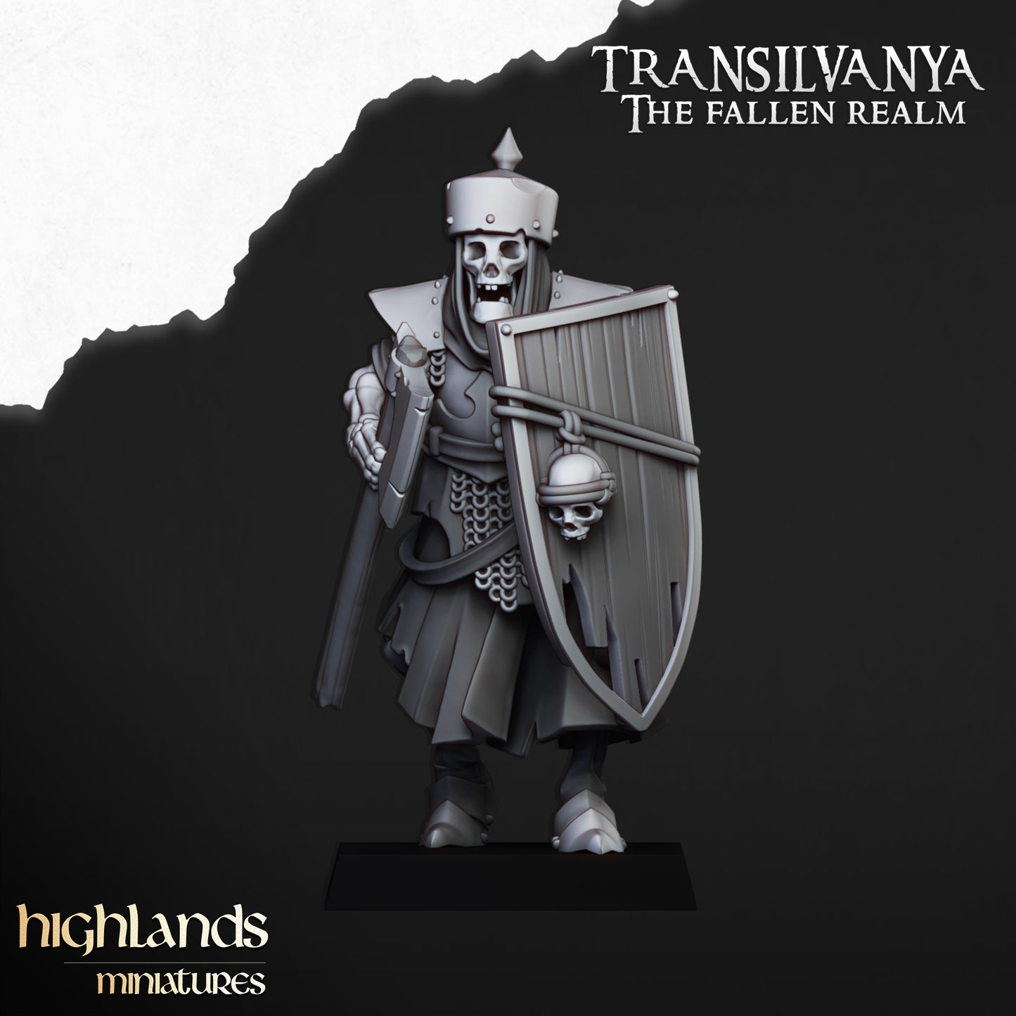 Skeletal Guard with hand weapons and shields - Transilvanya