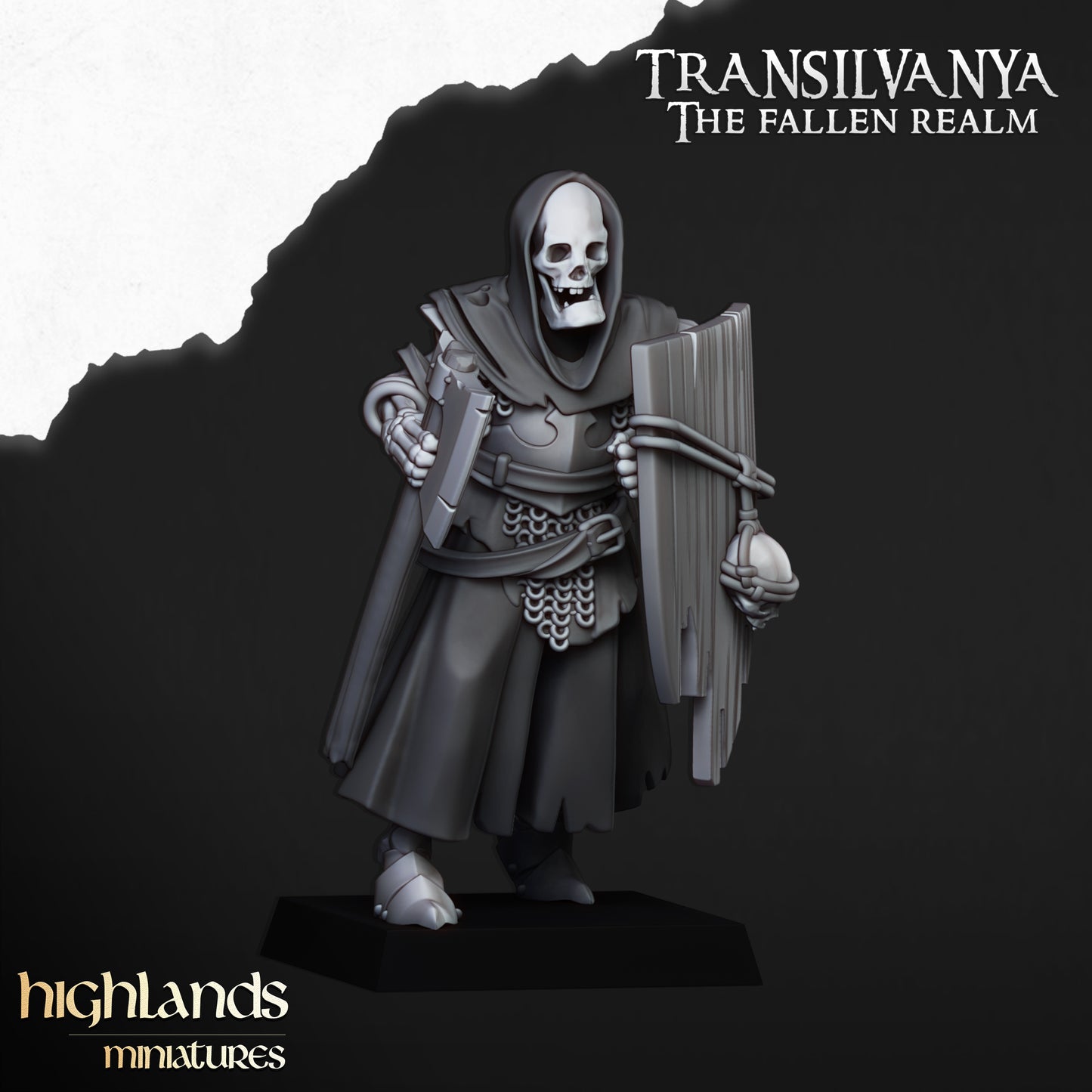 Skeletal Guard with hand weapons and shields - Transilvanya