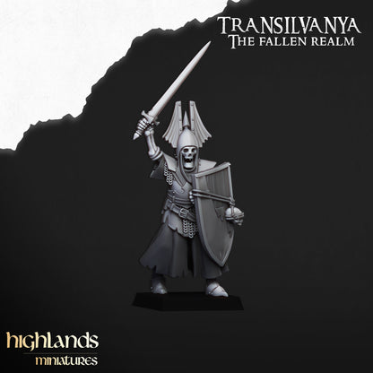 Skeletal Guard with hand weapons and shields - Transilvanya