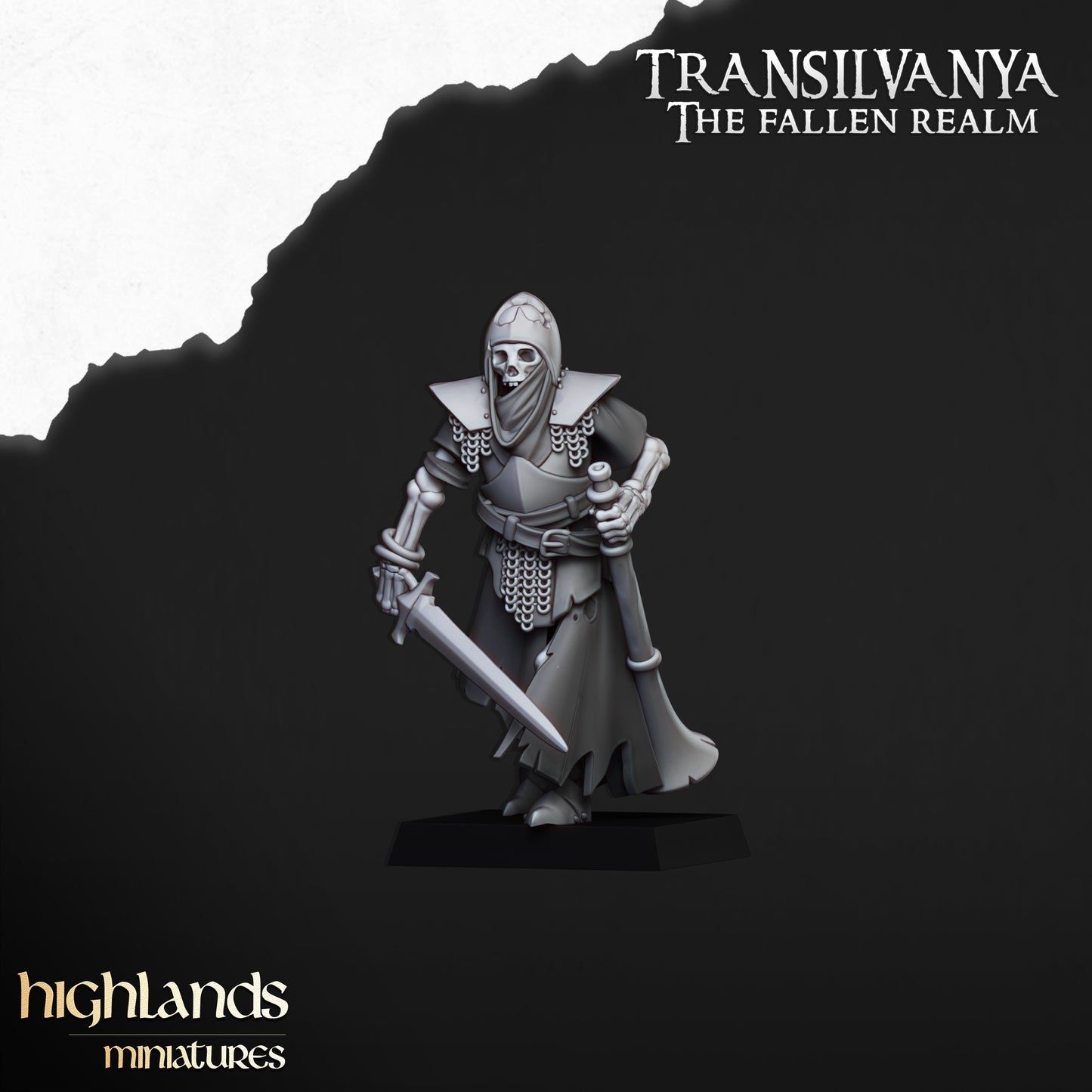 Skeletal Guard with hand weapons and shields - Transilvanya