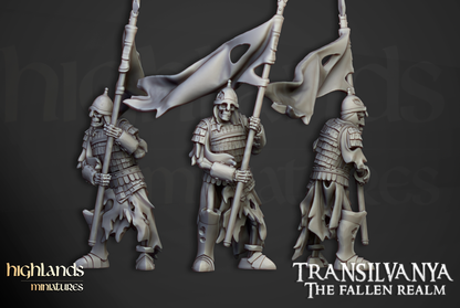 Skeleton Boyar Guards with Spears - Transilvanya - The Fallen Realm