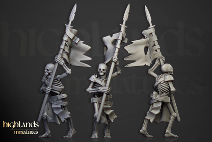 Skeleton Warriors with Spears and Shields - Transilvanya - The Fallen Realm