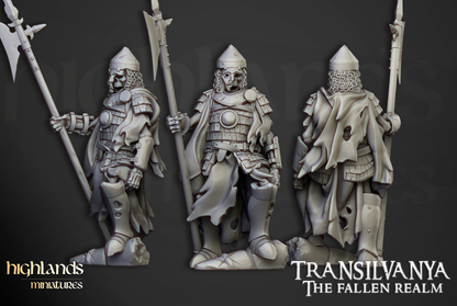 Skeleton Boyar Guards with Spears - Transilvanya - The Fallen Realm