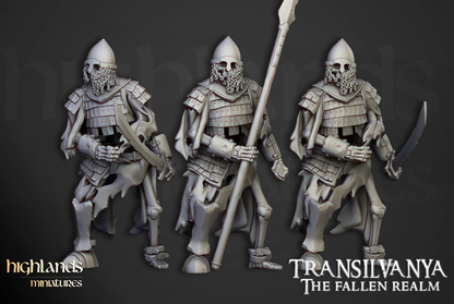 Skeleton Boyar Guards with Spears - Transilvanya - The Fallen Realm