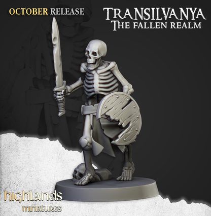 Skeleton Warriors with Swords - Transilvanya - The Fallen Realm