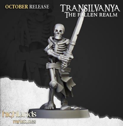 Skeleton Warriors with Swords - Transilvanya - The Fallen Realm