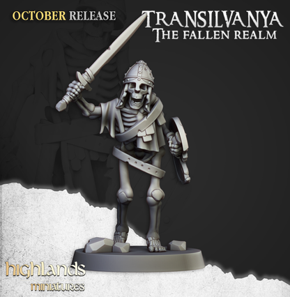 Skeleton Warriors with Swords - Transilvanya - The Fallen Realm