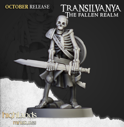 Skeleton Warriors with Swords - Transilvanya - The Fallen Realm