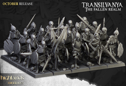 Skeleton Warriors with Swords - Transilvanya - The Fallen Realm