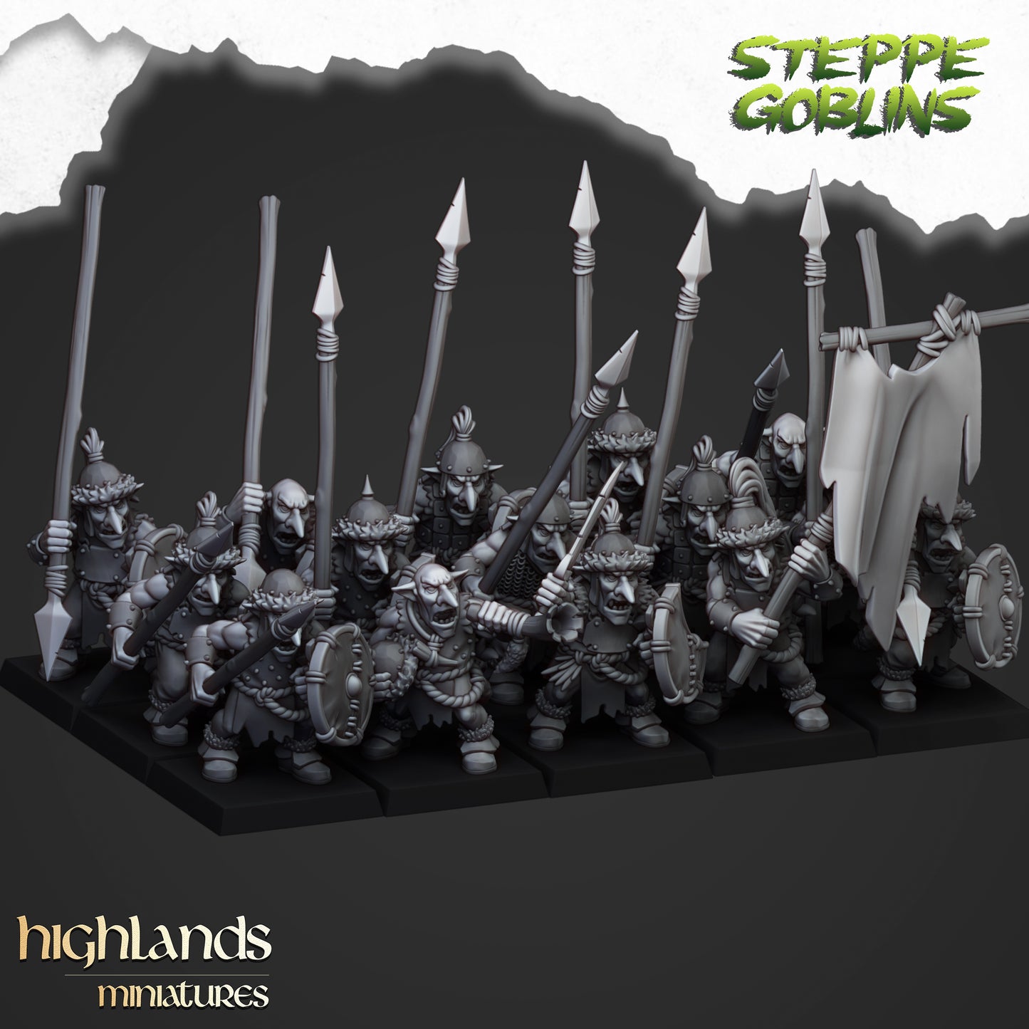 Steppe Goblins with spears - Steppe Goblins