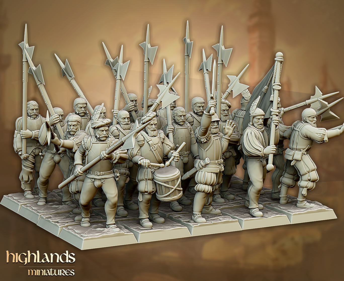 Sunland Imperial Troops with Halberds - Sunland