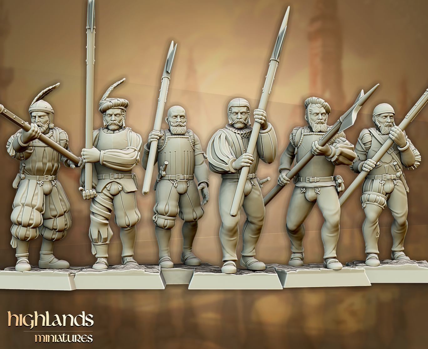 Sunland Imperial Troops with Halberds - Sunland