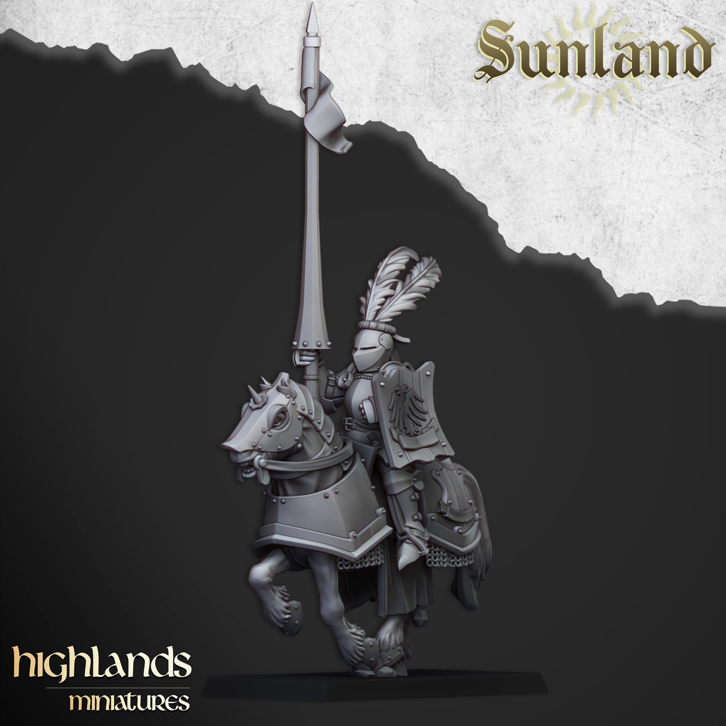 Sunland Cavalry Knights on Horses - Sunland (new sculpt)