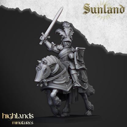 Sunland Cavalry Knights on Horses - Sunland (new sculpt)