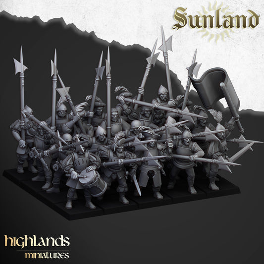 Sunland Troops with Halberds - Sunland